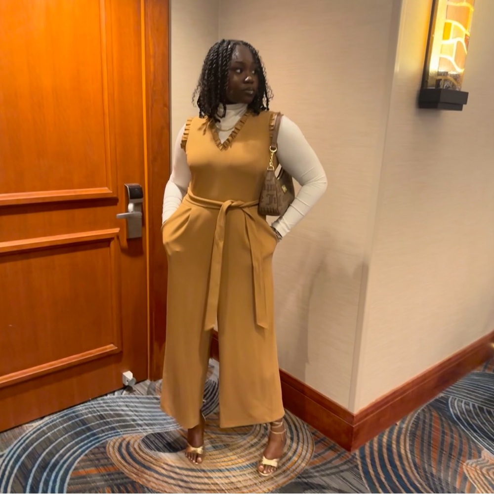 Beige jumpsuit